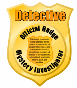 Clipart - Detective or Police badge Remix