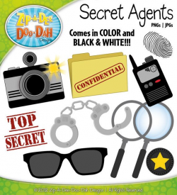 Secret Agents / Detectives Clipart Set by ...