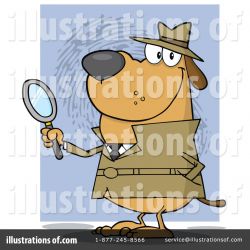 Detective Clipart #1095307 - Illustration by Hit Toon