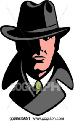 Vector Art - Private detective. Clipart Drawing gg68925691 ...