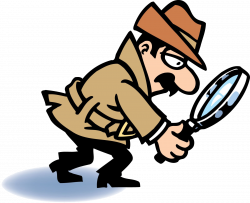 Magnifying Glass Detective With Clipart Transparent Png - AZPng