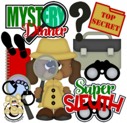Mystery, Sleuth, Detective, vector graphics, digital clipart, digital  images, scrapbooking, instant download