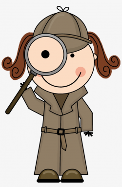 Detective With Magnifying Glass Clipart - Detective Clipart ...