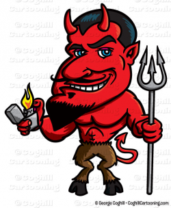 Cartoon Devil Clip Art Stock Illustration - Coghill Cartooning
