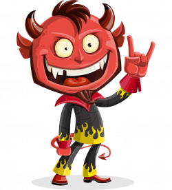 Vector Devil Cartoon Character - Duncan The Devil | GraphicMama ...