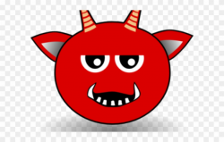 Devil Clipart Gambar - Cartoon Devil Head - Png Download ...