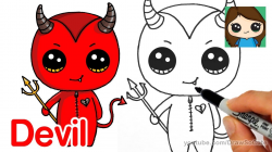 How to Draw a Devil Cute and Easy
