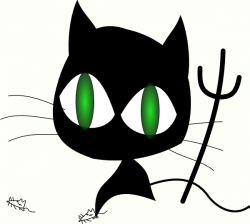 Wicked Cat Clip Art at Clker.com - vector clip art online, royalty ...