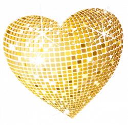 Gold Disco Heart PNG Clipart Picture | Corazones❤ ❤ | Pinterest ...