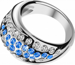 Silver Ring With Blue Diamond PNG Image - PurePNG | Free transparent ...