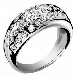 Silver Ring with White Diamonds PNG Clipart | Gallery Yopriceville ...