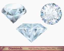 Diamonds clipart, crystal gems clip art, jewelry, jewel graphics, wedding  invitation, scrapbooking, digital instant download, png jpg 300dpi