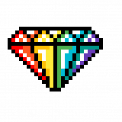 Pixilart - Rainbow Diamond by KatS695