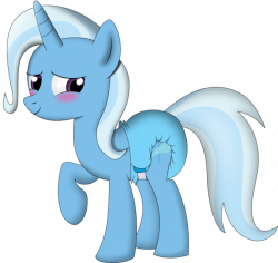 Image - The great and embarrassed Trixie with a blue diaper.png | My ...