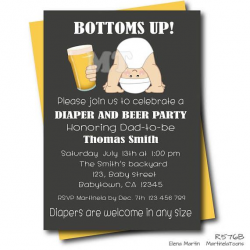 Chalkboard diaper party invitation perfect for a dad baby ...