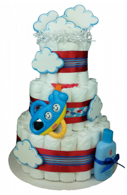 Airplane, diaper cake for boys, front view | F/A 4ever | Pinterest ...