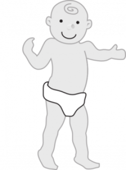 Toddler Walking In Diapers Clip Art at Clker.com - vector ...