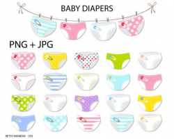 Baby diaper clipart, cliparts, Baby, diapers, clip art, clothesline ...