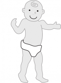Toddler Walking In Diapers Clip Art at Clker.com - vector ...