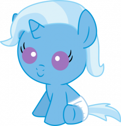 Image - Baby Trixie with a smile and a diaper.png | My Little ...