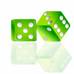 Dice | Free Stock Photo | Illustration of a pair of green dice | # 16223