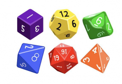 GAMING DICE CLIPART - dungeons and dragons digital icons ...