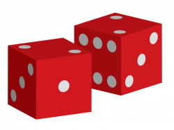 Dice clipart vector - Pencil and in color dice clipart vector