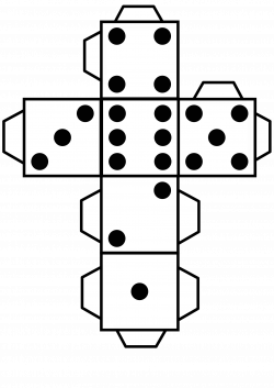 Printable die dice by @snifty, A template for printing out dice to ...