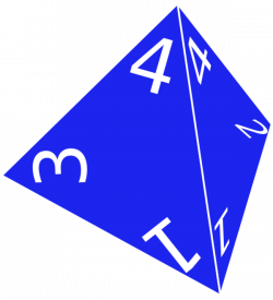 Dé / D4 / 21 mm / Dice | Portail Ludique