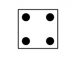 Die Showing Four | ClipArt ETC
