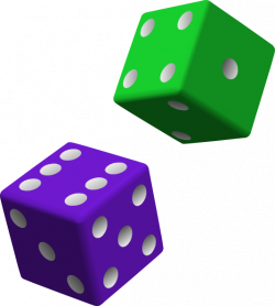 dice clip art | Green and Purple Dice clip art | Board game party ...