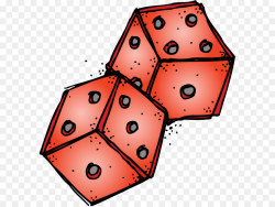 Red Background clipart - Dice, transparent clip art