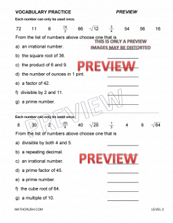 Collection of Math word problem vocabulary worksheet | Download them ...