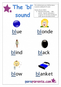 Word Beginning Sounds Worksheet - Bl sound | Homeschooling Lorie Lu ...