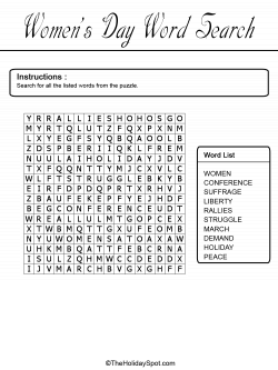 women's equality day, word search - Google Search | Happy Woman's ...