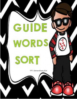 Guide Word Sort (Dictionary Skills and Alphabetizing Centers ...