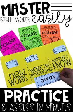 Dolch Sight Word Folder System for Practicing and Assessing Sight ...