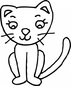 Cat Clipart Black And White | Bedwalls.co