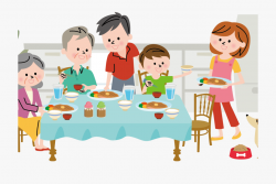 Diner Clipart Family Communication Graphics - Family Dinner ...