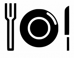 Plate Fork Knife Food - Hotel Restaurant Logo Free PNG ...