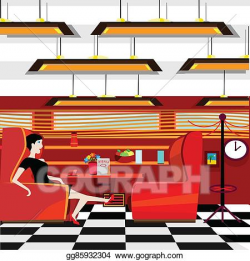 Stock Illustration - Flat designed diner. Clipart Drawing ...