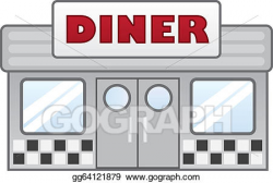 Vector Illustration - Diner. EPS Clipart gg64121879 - GoGraph