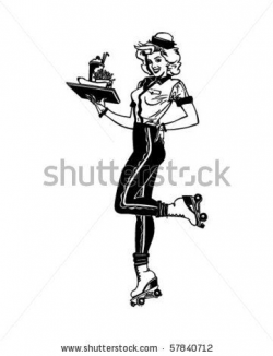 Diner waitress clipart 1 » Clipart Station