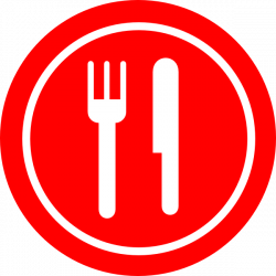Red Plate With Knife And Fork Clip Art at Clker.com - vector clip ...