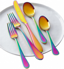 plate spoon knife fork unicorn rainbowfreetoedit...