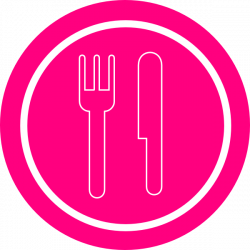 Pink Plate With Knife And Fork Clip Art at Clker.com - vector clip ...