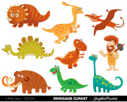 Dinosaur ClipArt / Dinosaur Clip Art / Dino Clipart / Dino ...