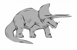 Triceratops Tyrannosaurus Dinosaur Late Cretaceous - Gray ...