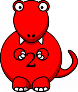 Red Dinosaur Clip Art at Clker.com - vector clip art online ...