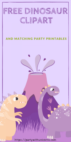 Dinosaur Clip Art | Free Download | Party with Unicorns